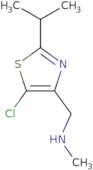 {[5-Chloro-2-(propan-2-yl)-1,3-thiazol-4-yl]methyl}(methyl)amine