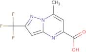 7-Methyl-2-(trifluoromethyl)pyrazolo[1,5-a]pyrimidine-5-carboxylic acid