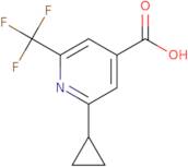 2-Cyclopropyl-6-(trifluoromethyl)pyridine-4-carboxylic acid