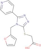 2-{[4-(Furan-2-ylmethyl)-5-(pyridin-4-yl)-4H-1,2,4-triazol-3-yl]sulfanyl}acetic acid