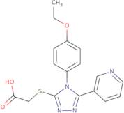 2-{[4-(4-Ethoxyphenyl)-5-(pyridin-3-yl)-4H-1,2,4-triazol-3-yl]sulfanyl}acetic acid