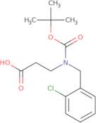 3-{[(tert-Butoxy)carbonyl][(2-chlorophenyl)methyl]amino}propanoic acid