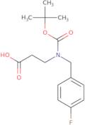 3-{[(tert-Butoxy)carbonyl][(4-fluorophenyl)methyl]amino}propanoic acid