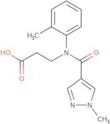 3-[1-(1-Methyl-1H-pyrazol-4-yl)-N-(2-methylphenyl)formamido]propanoic acid