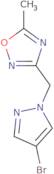 3-[(4-Bromo-1H-pyrazol-1-yl)methyl]-5-methyl-1,2,4-oxadiazole