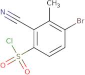 4-Bromo-2-cyano-3-methylbenzenesulfonyl chloride