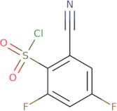 2-Cyano-4,6-difluorobenzene-1-sulfonyl chloride