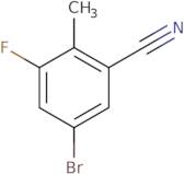 5-Bromo-3-fluoro-2-methylbenzonitrile