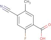 4-Cyano-2-fluoro-5-methylbenzoic acid