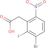 3-Bromo-2-fluoro-6-nitrophenylacetic acid