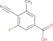 4-Cyano-3-fluoro-5-methylbenzoic acid