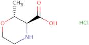 trans-2-Methylmorpholine-3-carboxylic acid hydrochloride ee