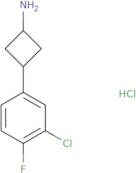 3-(3-Chloro-4-fluorophenyl)cyclobutan-1-amine hydrochloride