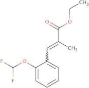 Ethyl 3-[2-(difluoromethoxy)phenyl]-2-methylprop-2-enoate