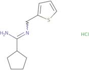 N'-[(Thiophen-2-yl)methyl]cyclopentanecarboximidamide hydrochloride