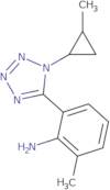 rac-2-Methyl-6-{1-[(1R,2R)-2-methylcyclopropyl]-1H-1,2,3,4-tetrazol-5-yl}aniline
