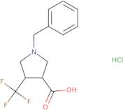 rac-(3R,4R)-1-Benzyl-4-(trifluoromethyl)pyrrolidine-3-carboxylic acid hydrochloride