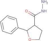 rac-(2R,3R)-2-Phenyloxolane-3-carbohydrazide