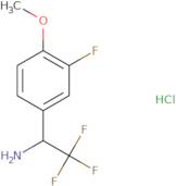 (1R)-2,2,2-Trifluoro-1-(3-fluoro-4-methoxyphenyl)ethan-1-amine hydrochloride