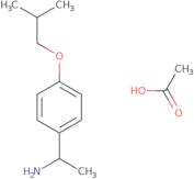 (1S)-1-[4-(2-Methylpropoxy)phenyl]ethan-1-amine, acetic acid