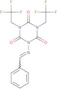 1-[(Phenylmethylidene)amino]-3,5-bis(2,2,2-trifluoroethyl)-1,3,5-triazinane-2,4,6-trione