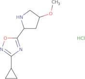 3-Cyclopropyl-5-[(2R,4S)-4-methoxypyrrolidin-2-yl]-1,2,4-oxadiazole hydrochloride