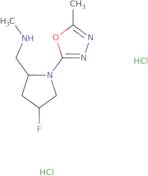 {[(2S,4S)-4-Fluoro-1-(5-methyl-1,3,4-oxadiazol-2-yl)pyrrolidin-2-yl]methyl}(methyl)amine dihydroch…