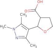 rac-(2R,3R)-2-(Trimethyl-1H-pyrazol-4-yl)oxolane-3-carboxylic acid