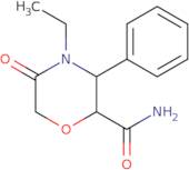 rac-(2R,3S)-4-Ethyl-5-oxo-3-phenylmorpholine-2-carboxamide