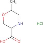 rac-(3R,6S)-6-Methylmorpholine-3-carboxylic acid hydrochloride