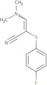 3-(Dimethylamino)-2-[(4-fluorophenyl)sulfanyl]prop-2-enenitrile