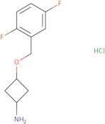 3-[(2,5-Difluorophenyl)methoxy]cyclobutan-1-amine hydrochloride, cis