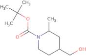 rac-tert-Butyl (2R,4R)-4-(hydroxymethyl)-2-methylpiperidine-1-carboxylate