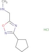 1-(3-Cyclopentyl-1,2,4-oxadiazol-5-yl)-N-methylmethanamine hydrochloride