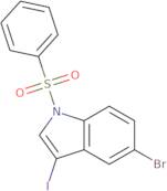 5-Bromo-3-iodo-1-(phenylsulfonyl)indole