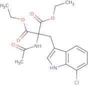 Diethyl 2-acetamido-2-((7-chloro-1H-indol-3-yl)methyl)malonate