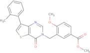 Methyl 4-methoxy-3-{[7-(2-methylphenyl)-4-oxothieno[3,2-d]pyrimidin-3(4H)-yl]methyl}benzoate