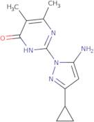 2-(5-Amino-3-cyclopropyl-1H-pyrazol-1-yl)-5,6-dimethylpyrimidin-4(3H)-one