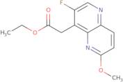 Ethyl 2-(3-fluoro-6-methoxy-1,5-naphthyridin-4-yl)acetate