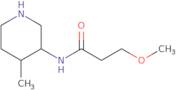 3-Methoxy-N-(4-methylpiperidin-3-yl)propanamide