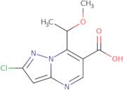 2-Chloro-7-[(1S)-1-methoxyethyl]pyrazolo[1,5-a]pyrimidine-6-carboxylic acid