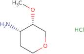 (3S,4S)-3-methoxyoxan-4-amine hydrochloride