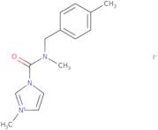 3-Methyl-1-{methyl[(4-methylphenyl)methyl]carbamoyl}-1H-imidazol-3-ium iodide