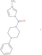 3-Methyl-1-[(4-phenylpiperazin-1-yl)carbonyl]-1H-imidazol-3-ium iodide