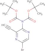 Ditert-butyl 5-bromo-3-ethynylpyrazin-2-ylcarbamate