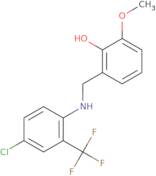 2-({[4-Chloro-2-(trifluoromethyl)phenyl]amino}methyl)-6-methoxyphenol