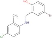 4-Bromo-2-{[(4-chloro-2-methylphenyl)amino]methyl}phenol