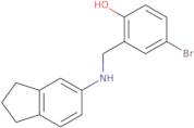 4-Bromo-2-[(2,3-dihydro-1H-inden-5-ylamino)methyl]phenol