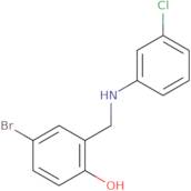 4-Bromo-2-{[(3-chlorophenyl)amino]methyl}phenol