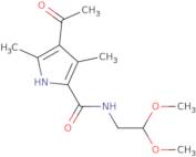 4-Acetyl-N-(2,2-dimethoxyethyl)-3,5-dimethyl-1H-pyrrole-2-carboxamide